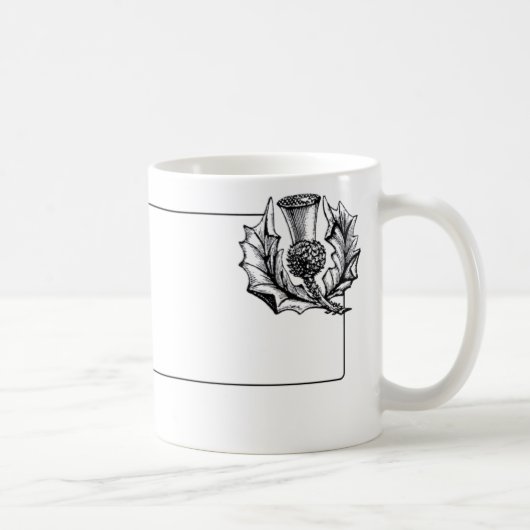 Scottish Thistle Graphic Koffiemok (Rechts)