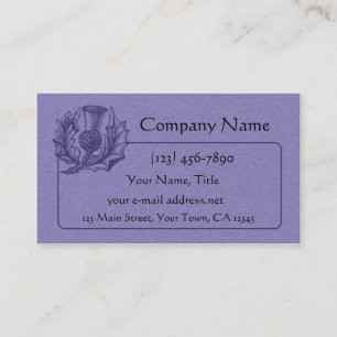 Scottish Thistle Graphic Visitekaartje