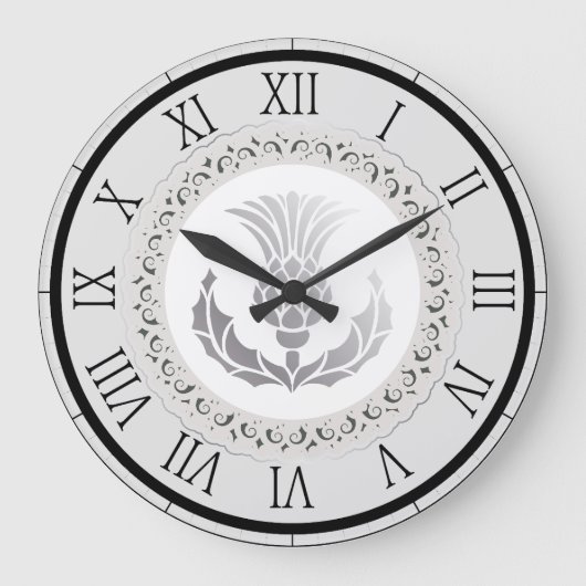 Scottish Thistle Grote Klok (Voorkant)