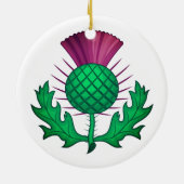 Scottish Thistle Keramisch Ornament (Achterkant)