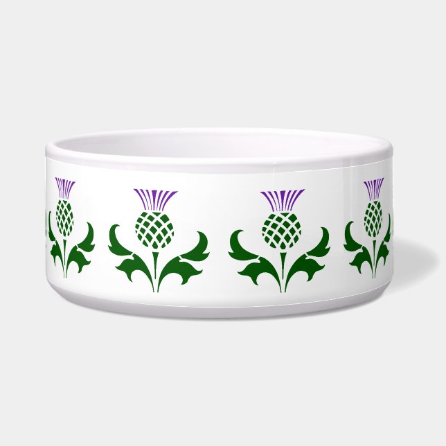 Scottish Thistle Pet Bowl Voerbakje (Voorkant)