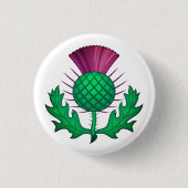 Scottish Thistle Ronde Button 3,2 Cm (Voorkant)