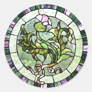Scottish Thistle Ronde Sticker