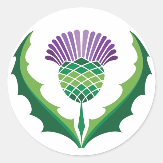 Scottish Thistle Sticker (Voorkant)