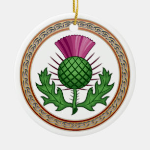 Scottish Thistle Symbol Badge Keramisch Ornament