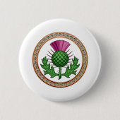 Scottish Thistle Symbol Badge Ronde Button 5,7 Cm (Voorkant)