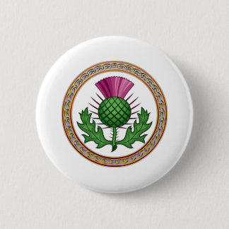 Scottish Thistle Symbol Badge Ronde Button 5,7 Cm