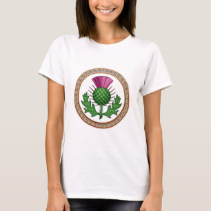 Scottish Thistle Symbol Badge T-shirt