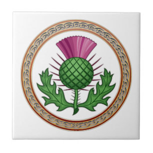Scottish Thistle Symbol Badge Tegeltje