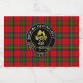 Scottish Toast of Jouw tekst Likeurfles Etiket (Enkel label)