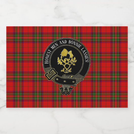 Scottish Toast of Jouw tekst Likeurfles Etiket (Enkel label)