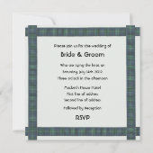 Scottish Wedding with Tartan Theme Kaart (Achterkant)