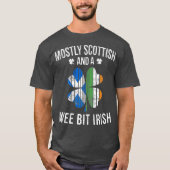 Scottish Wee Bit Irish Scotland St Patricks Day T-shirt (Voorkant)