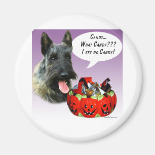 ScottishTerrier Halloween Snoep Magneet