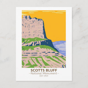 Scotts Bluff National Monument Nebraska Briefkaart