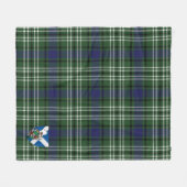 Scotts Blyth Tweeside District Tartan Pset Fleece Deken (Voorkant (Horizontaal))