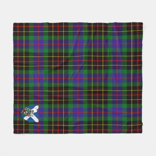 Scotts Brodie Hunting Tartan Pset Fleece Deken (Voorkant (Horizontaal))