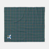 Scotts Broun Tartan Pset Fleece Deken (Voorkant (Horizontaal))