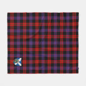 Scotts Brown Modern Tartan Pset Fleece Deken (Voorkant (Horizontaal))
