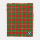 Scotts Burnett Tartan Pset Fleece Deken (Voorkant)