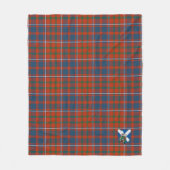 Scotts Cameron of Lochiel Ancient Tartan Pset Fleece Deken (Voorkant)
