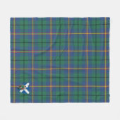 Scotts Carmichael Ancient Tartan Pset Fleece Deken (Voorkant (Horizontaal))