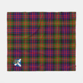 Scotts Carnegie Modern Tartan Pset Fleece Deken (Voorkant (Horizontaal))