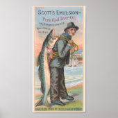 Scotts Cod Liver Oil  Advertisement Poster (Voorkant)