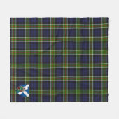Scotts Colquhoun Tartan Pset Fleece Deken (Voorkant (Horizontaal))
