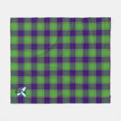 Scotts Dalrymple Tartan Pset Fleece Deken (Voorkant (Horizontaal))