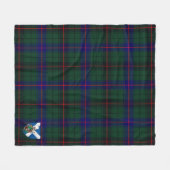 Scotts Davidson Modern Tartan Fleece Deken (Voorkant (Horizontaal))