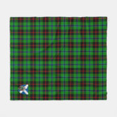Scotts Douglas Black Tartan Fleece Deken (Voorkant (Horizontaal))