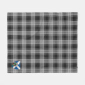 Scotts Douglas Gray Tartan Pset Fleece Deken (Voorkant (Horizontaal))