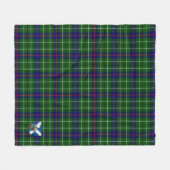 Scotts Duncan Modern Tartan Pset Fleece Deken (Voorkant (Horizontaal))