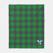 Scotts Elphinstone Hunting Tartan Pset Fleece Deken (Voorkant)