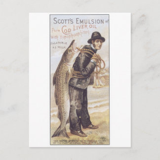 Scotts Emulsion Cod Liver Oil Briefkaart