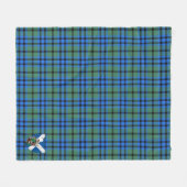 Scotts Falconer Tartan Pset Fleece Deken (Voorkant (Horizontaal))