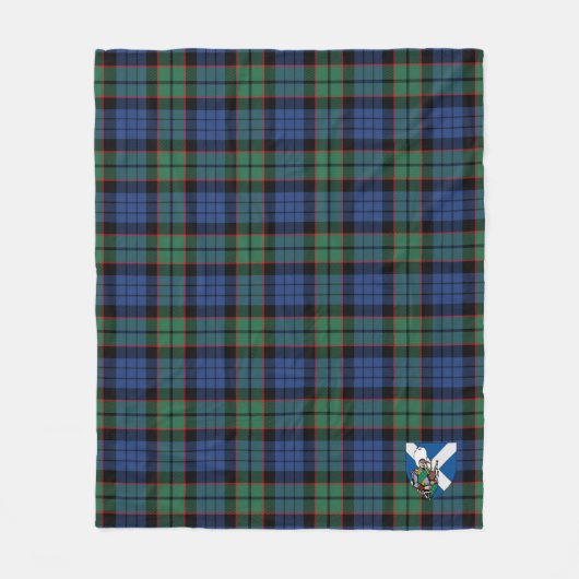 Scotts Fletcher Ancient Tartan Pset Fleece Deken (Voorkant)