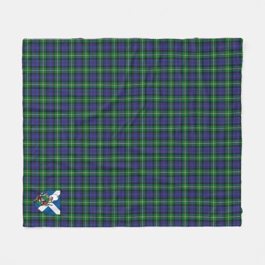 Scotts Forbes Tartan Pset Fleece Deken (Voorkant (Horizontaal))