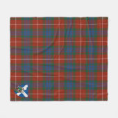 Scotts Fraser Tartan Pset Fleece Deken (Voorkant (Horizontaal))