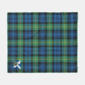 Scotts Gordon Old Ancient Tartan Pset Fleece Deken (Voorkant (Horizontaal))