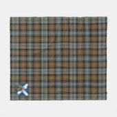 Scotts Gordon Weathered Tartan Pset Fleece Deken (Voorkant (Horizontaal))