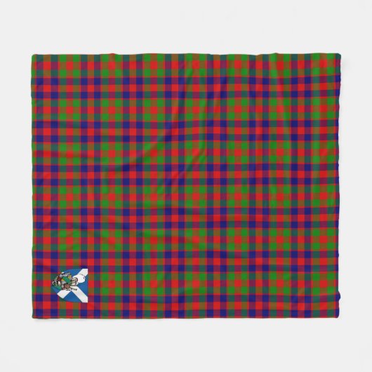 Scotts Gow Tartan Pset Fleece Deken (Voorkant (Horizontaal))