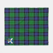 Scotts Graham of Menteith Modern Tartan Pset Fleece Deken (Voorkant (Horizontaal))