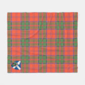 Scotts Grant Ancient Tartan Pset Fleece Deken (Voorkant (Horizontaal))