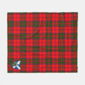 Scotts Grant Modern Tartan Pset Fleece Deken (Voorkant (Horizontaal))