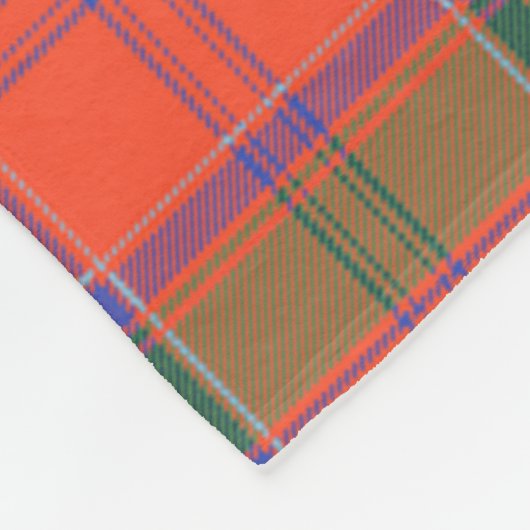 Scotts Grant Oude Tartan Schotland geruit Fleece Deken (Hoek)