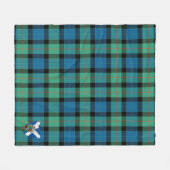 Scotts Gunn Ancient Tartan Pset Fleece Deken (Voorkant (Horizontaal))