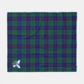 Scotts Hutton Tartan Pset Fleece Deken (Voorkant (Horizontaal))