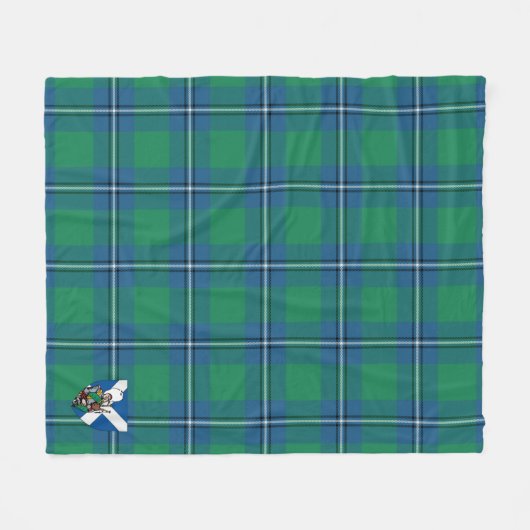 Scotts Irvine Ancient Tartan Pset Fleece Deken (Voorkant (Horizontaal))